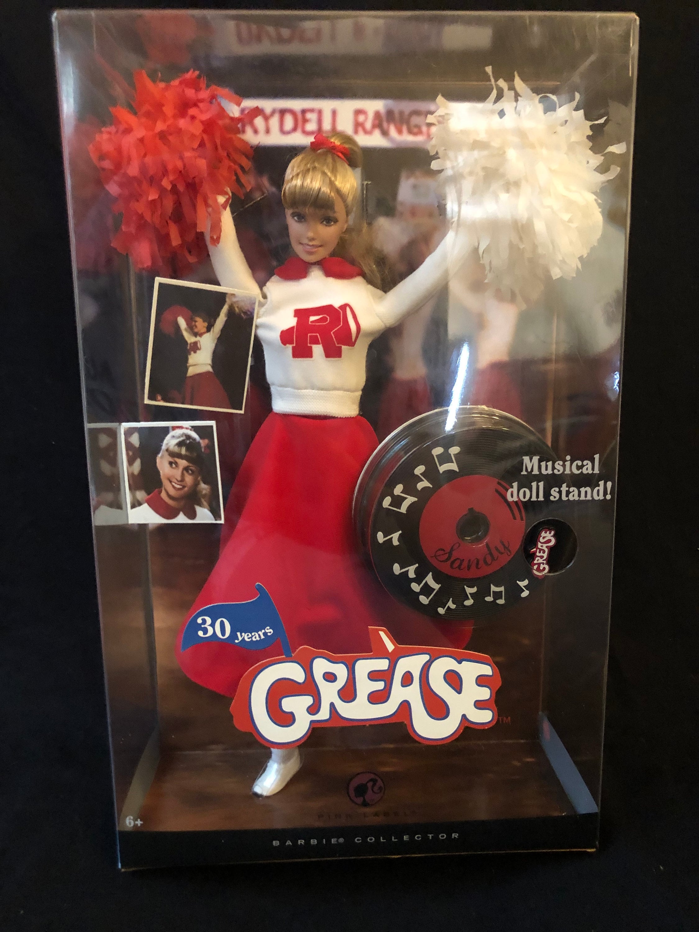BARBIE COLLECTOR GREASE BARBIE DOLL as SANDY OLIVIA NEWTON JOHN 2004 DOLL NRFB