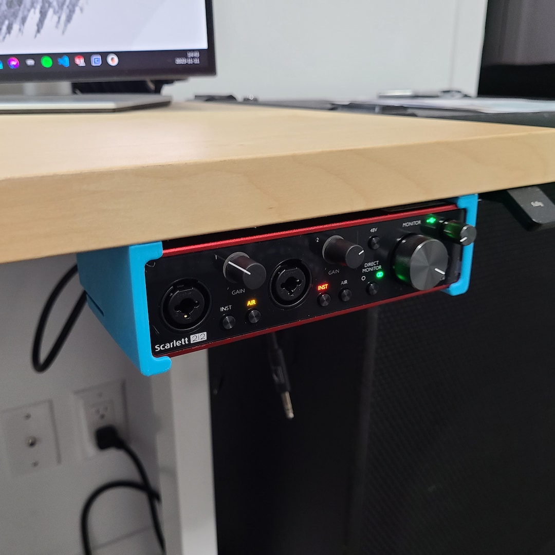 Focusrite Rack Mount Interface Focusrite 2i2 3rd Gen Under-desk Mount With Screws and Drill - Etsy