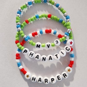 Philadelphia Philles Harper Friendship Bracelet Stack