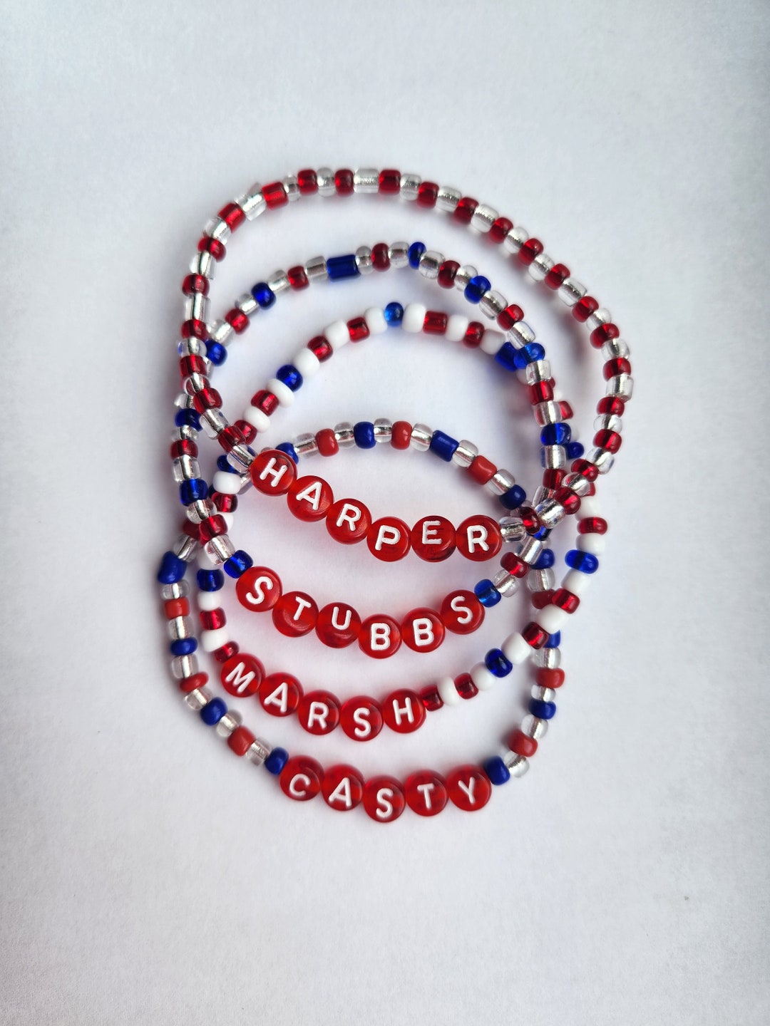 Philadelphia Phillies Individual Player Friendship Bracelet Etsy