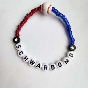 Schwarbomb Philadelphia Phillies Friendship Bracelet
