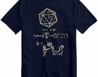 The Science of 20 Sided Dice DnD D20 T Shirt Meme Gift Funny Vintage Style Unisex Gamer Cult Movie Music T-Shirt Top Tee