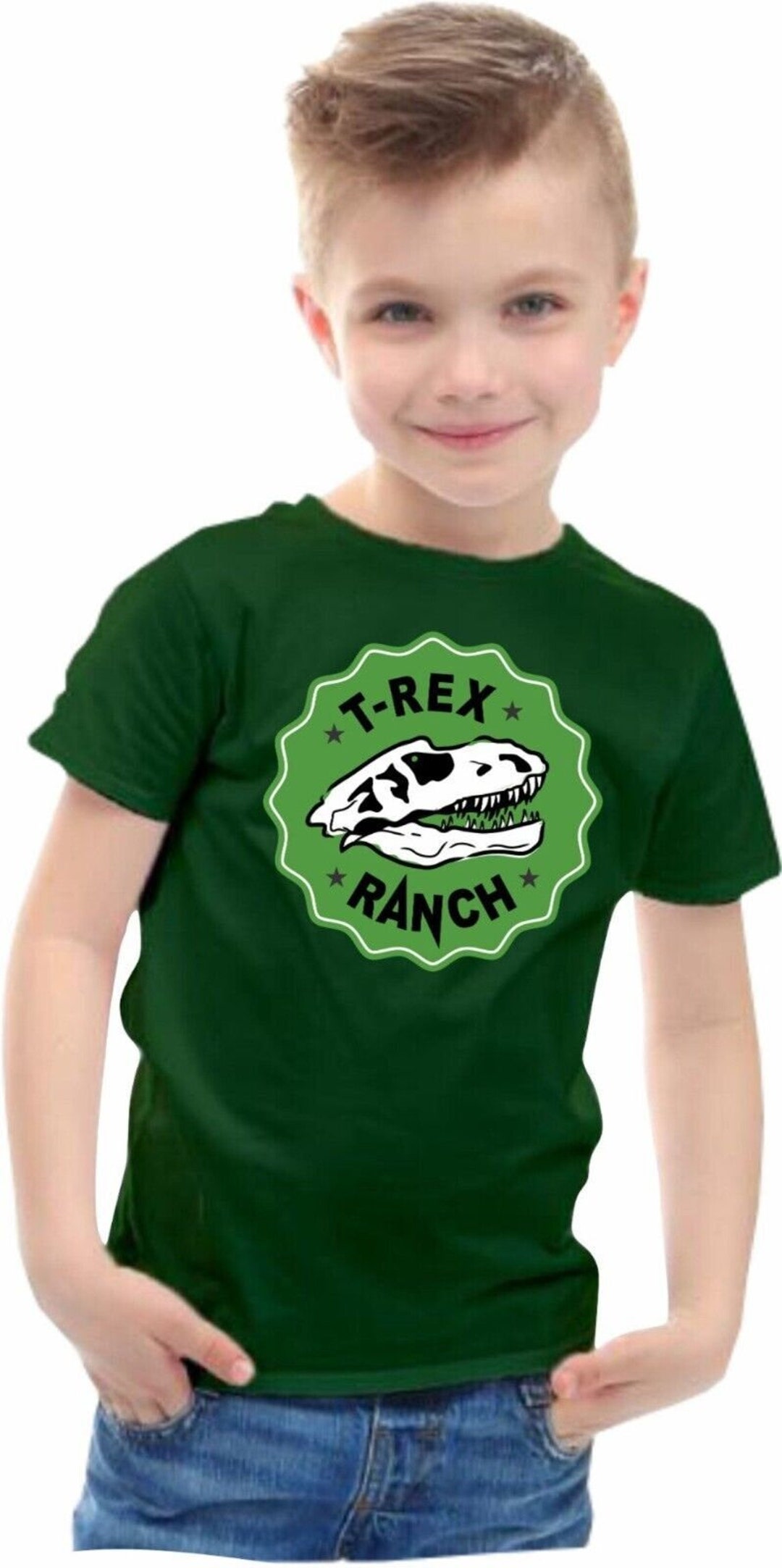 T Rex Ranch Park Ranger Shirt Birthday Family Dinosaur O