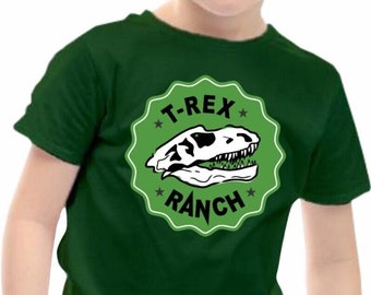 Park Ranger T Shirt T-Rex Ranch Dinosaur Birthday Gift Boys Girls Kids Top