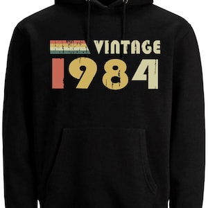 Bluza z kapturem na 40 urodziny prezent Vintage 40 lat urodzony w 1984 r. Bluza z kapturem impreza męska