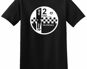 2 Tone The Specials Retro Music Records T-Shirt Top Tee