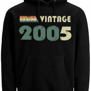 20th Birthday Hoody Gift Vintage 20 Years Old Born in 2005 Sweatshirt Hoodie Party Hood Men&#39;s