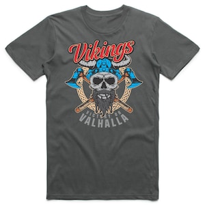 Victory or Valhalla Vikings inspiriert T-Shirt Ragnar Valhalla Viking Motorrad Biker Motorrad Geschenk Top Tee T Shirt