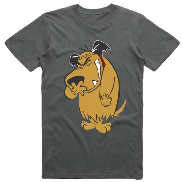 Muttley Dog T-Shirt Vintage Retro TV Series Muttley Funny Cartoons T Shirt Top