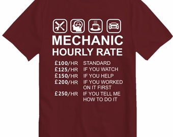 T-shirt MECCANICO TARIFFA ORARIA - Foto 5