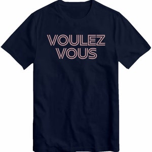 Camiseta Voulez Vous Tribute Vintage Disco 70's Camiseta de fiesta Camiseta holgada unisex Top dorado rosa