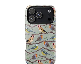 MagSafe® tough case for iPhone® - with Three Little Birds design. From an original artwork.
