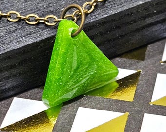 Green Triangle Anklet