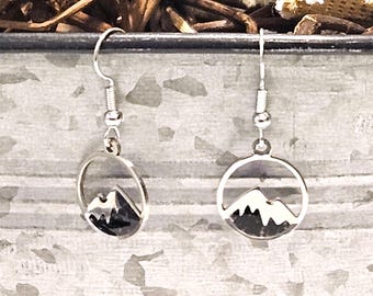 Wyoming Coal Mountain Earrings