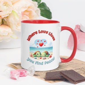 Where Love Lives... Mug, Valentines Day Gift, Valentines Gift for Her/Him, Valentines Gift for Girl, Funny Valentines, FREE Shipping!