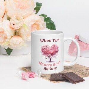 When Two Hearts... Mug, Valentines Day Gift, Valentines Gift for Her/Him, Valentines Gift for Girl, Funny Valentines, FREE Shipping!