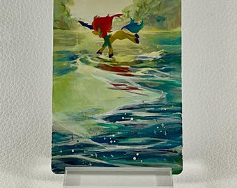 Hand Painted Pokemon Card, Extended Art Pokemon Card, Keldeo, Pokemon Fan Art, Altered Pokemon Card, Pokemon Card Art, Pokemon Gift