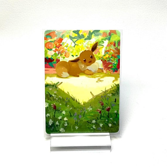 Hand Painted Pokemon Card, Extended Art Pokemon Card, Eevee, Pokemon Fan Art, Altered Pokemon Card, Pokemon Card Art, Pokemon Gift - Etsy Hand Painted Pokemon Card, Extended Art Pokemon Card, Eevee, Pokemon Fan Art, Altered Pokemon Card, Pokemon Card Art, Pokemon Gift - Etsy