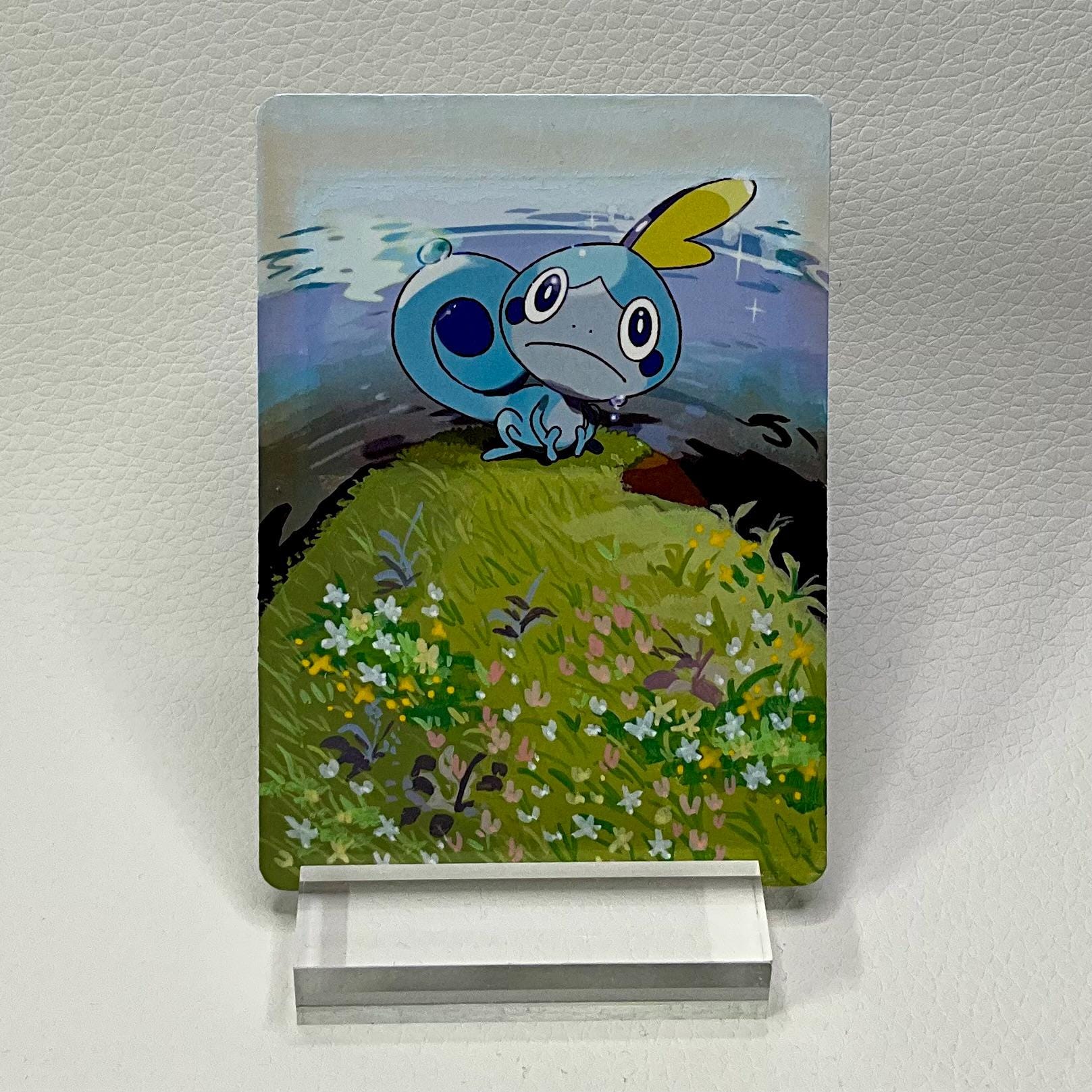 sobble pokemon card | Sword & Shield Sobble SWSH073 holo Pokmon card
