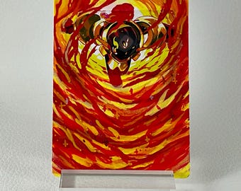 Hand Painted Pokemon Card, Extended Art Pokemon Card, Armarouge, Pokemon Fan Art, Altered Pokemon Card, Pokemon Card Art, Pokemon Gift