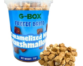 Malvaviscos liofilizados G-BOX, minimalvaviscos de caramelo, minimalvaviscos, dulces navideños sin grasa, artículos de tendencia de TikTok