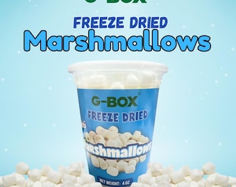 G-BOX フリーズドライマシュマロ、ミニマシュマロ、無脂肪クリスマスキャンディ、TikTokトレンドアイテム、大人と子供向けスナック