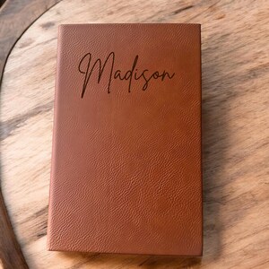 Personalized Journal - Graduation Gift - Engraved Leather Journal - Custom Notebook - Birthday Gift - Engraved Notebook -Prayer Journal
