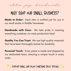 a pink poster with the words why shop up small business?