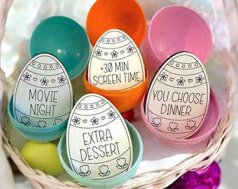 Easter Egg Filler Tokens, Grandparent to Grandchild Easter Gift  Personalized Wooden Tokens, Easter Basket Filler, Family Easter Activities