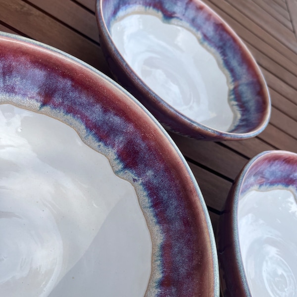 Pink Dinner Bowls