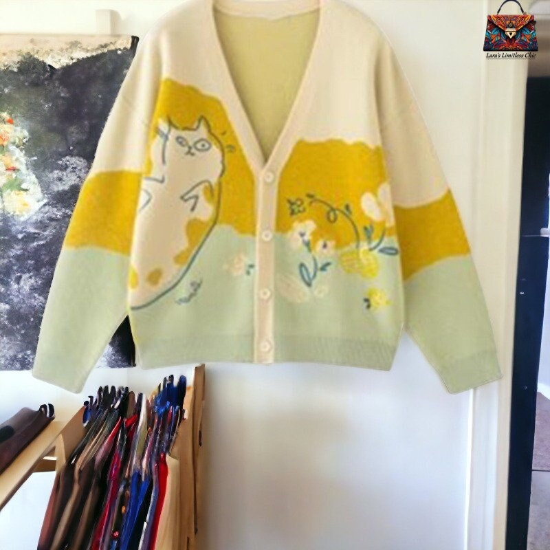 Cute Sweater Cardigan Etsy Singapore