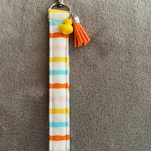 Duck wristlet keychain