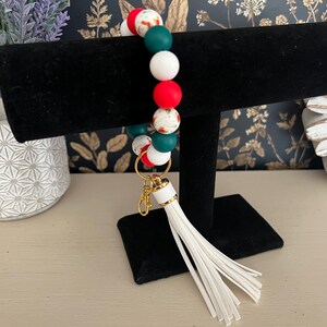Holiday Beaded Wristlet