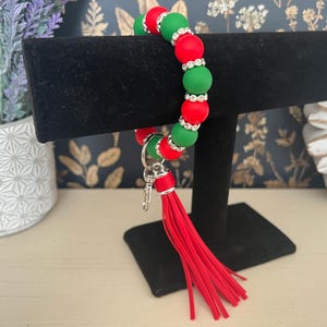 Holiday Beaded Wristlet