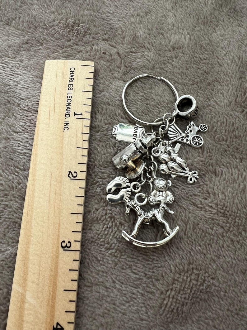 Baby Charm Keychain - Etsy
