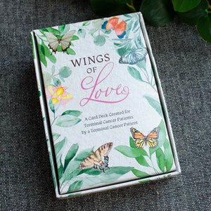 Wings Of Love Butterfly Illustrated Terminal Patient Empowerment Kartendeck