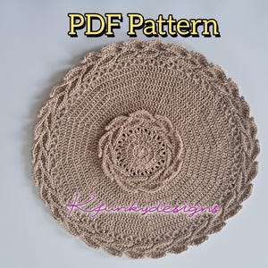 Crochet pattern Leaf coaster and placemat set home and table decor birthday gift Christmas gift housewarming gift instant download