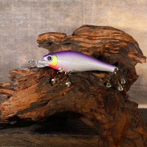 2.5” Flick Bait Walleye & Saugeye Bait ( Purple Silver )