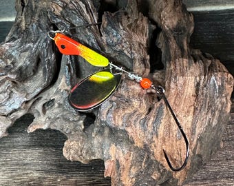 Erie Eyes - Erie Dearie Style Saugeye & Walleye Spinner Baits ( Yellow Clown )