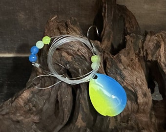 Walleye Crawler Harness with 2 Octopus  hooks : Walleye Saugeye lure,
