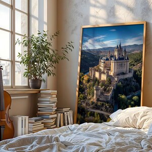 Alczar of Segovia Wall Art, Spain High Angle Shot, Castle Decor, Segovia Castle Art, Gift for Travelers