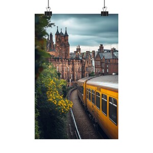 Chester Heritage Railway | Museum-Quality English Train Art | Medieval City Wall Print