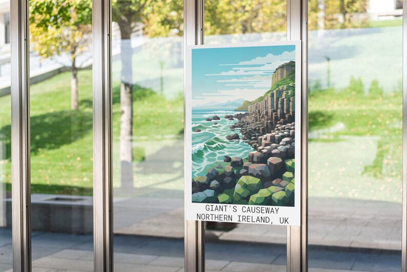 Giant's Causeway Poster Captivating Basalt Columns Print on Museum
