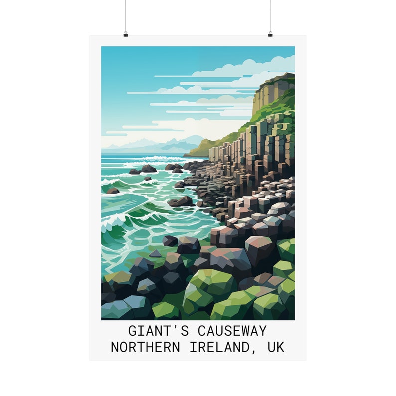 Giant's Causeway Poster Captivating Basalt Columns Print on Museum