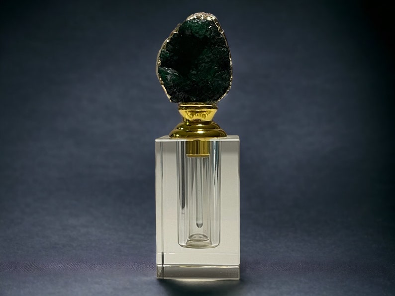 Refillable Crystal Glass Perfume Bottle Etsy