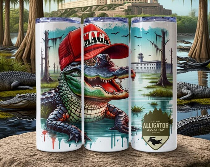 MAGA Alligator Alcatraz Tumbler