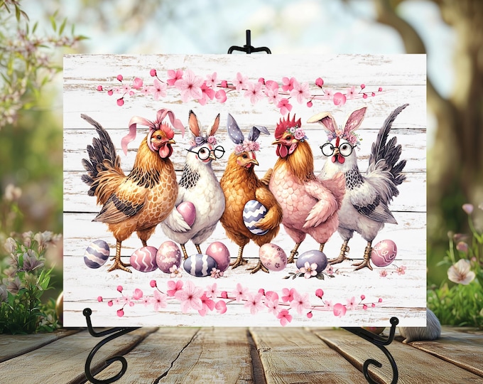 Easter Chicks Glass Cutting Board