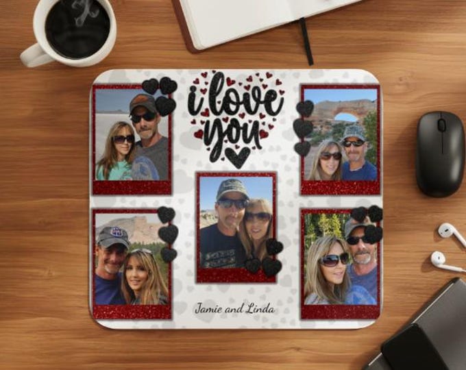 I Love You Picture Mousepad