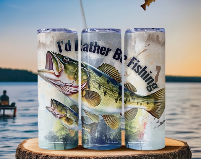 I'd Rather Be Fishing Tumbler