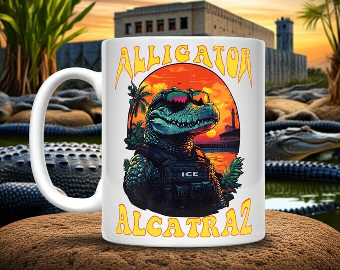 Alligator Alcatraz ICE Gator Mug